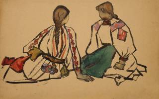 Іршавські дівчата (Карпати). Поч.1960-х.
