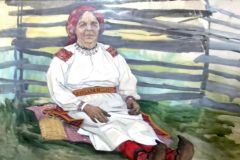 Галина Зубченко. Баба Кендачка (с.Брустори). 1960-ті.