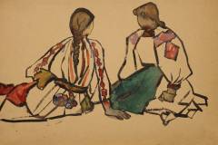 Іршавські дівчата (Карпати). Поч.1960-х.
