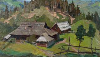 "Хата в селі Брустори". 1960-і рр.