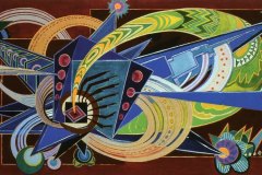 Ескіз мозаїчного панно "У космічному оркестрі". 1971.