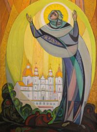 Галина Зубченко. Почаївська Божа Мати.  1995 р.