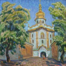 Головний вхід до Києво-Печерської Лаври. Кін.1990-х.