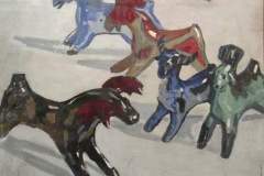 Керамічні коники-олені. 1960-80-і.
