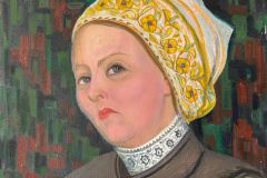 Портрет Галини Шумської. 1995 р. Картон, олія. 70 х50